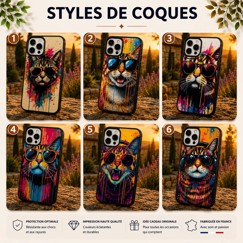 Coques Chat Pop Art
