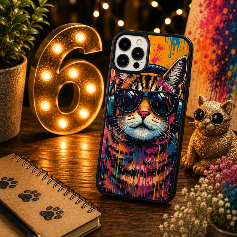 Coques Chat Pop Art