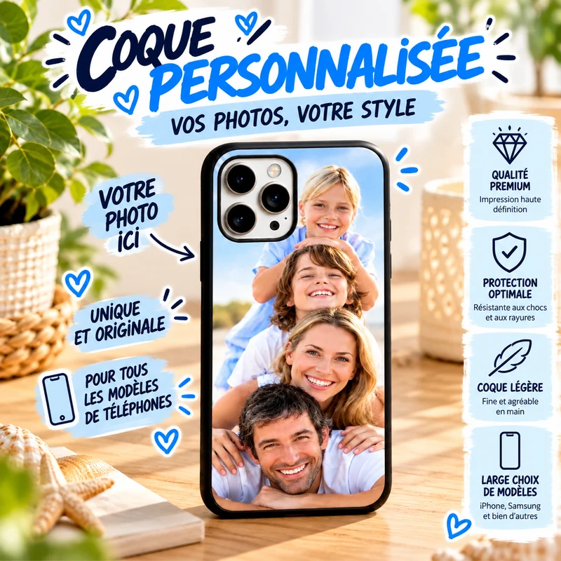 Coque Téléphone Personnalisée avec Photo