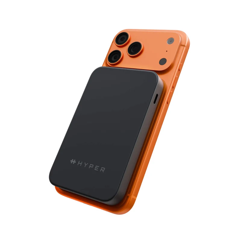 Batterie externe HyperJuice® Next 20 W Qi2 à semi-conducteurs - Noir