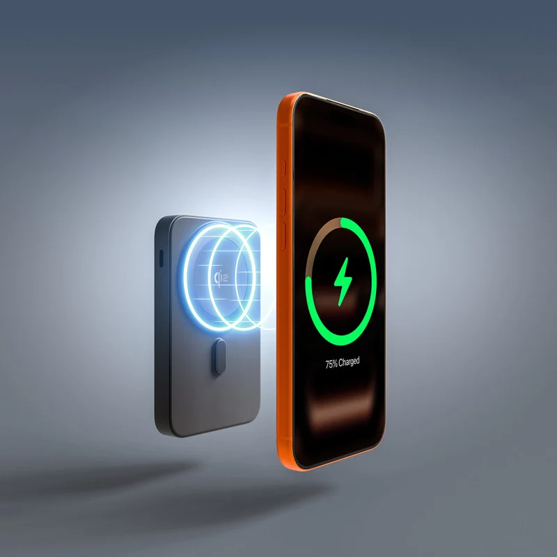 Batterie externe HyperJuice® Next 20 W Qi2 à semi-conducteurs - Noir