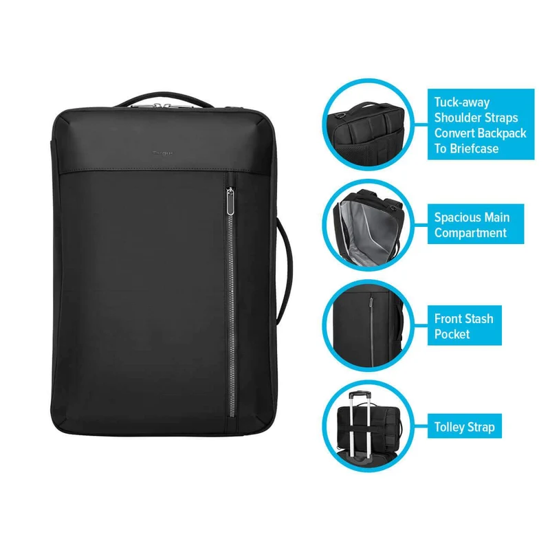 15.6" Urban Convertible Backpack (Noir)