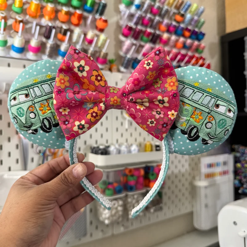 Floral Embroidered Mouse Ears