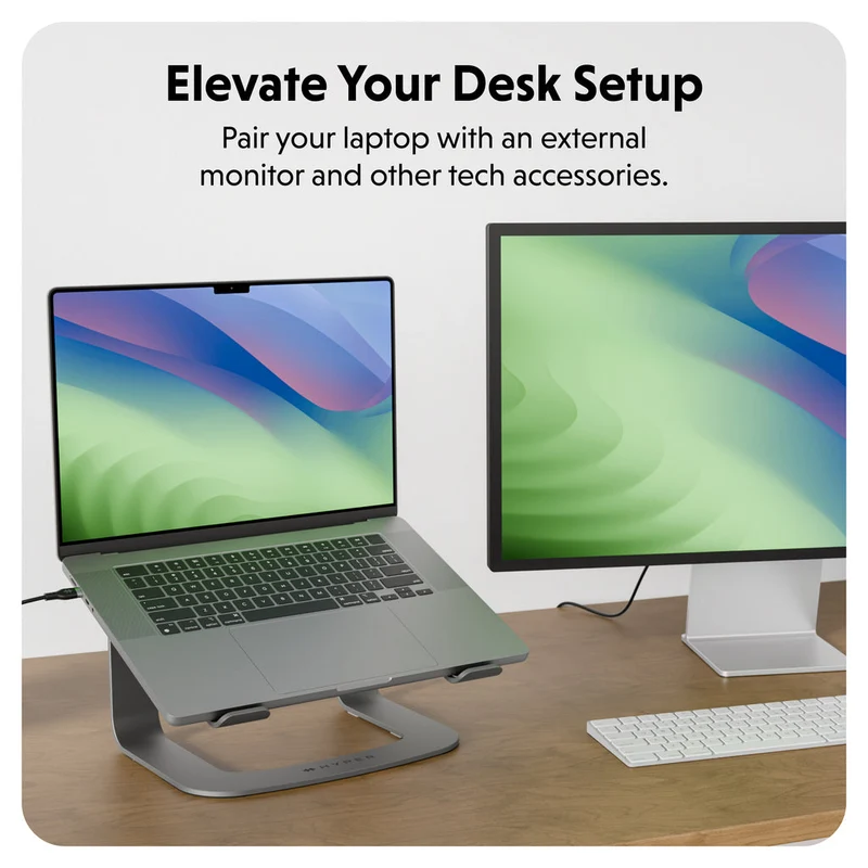 HyperSpace™ Support ergonomique pour ordinateur portable - Gris spatial