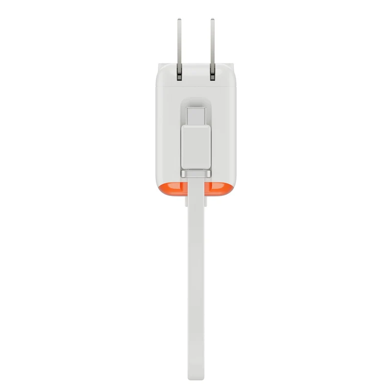 Mini-batterie externe et chargeur secteur HyperJuice® Flex USB-C 35 W - Orange