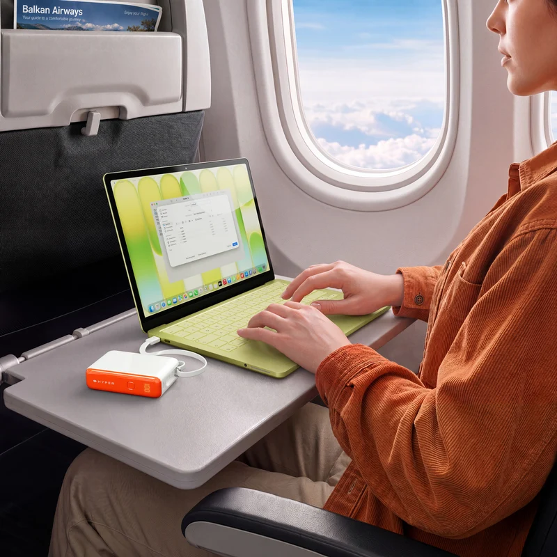 Mini-batterie externe HyperJuice® Flex USB-C 30 W - Orange