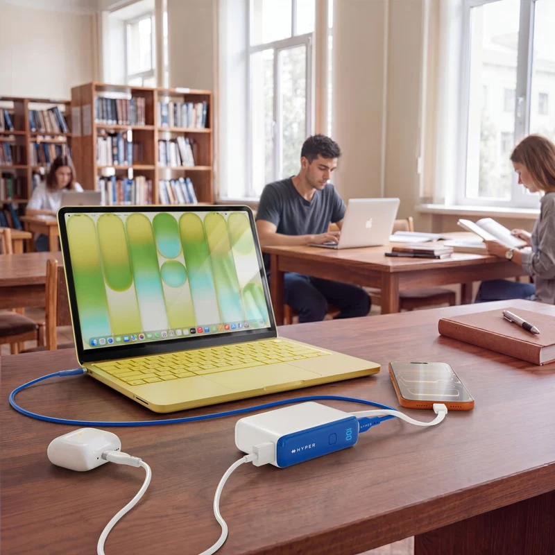 Mini-batterie externe HyperJuice® Flex USB-C 30 W - Bleu
