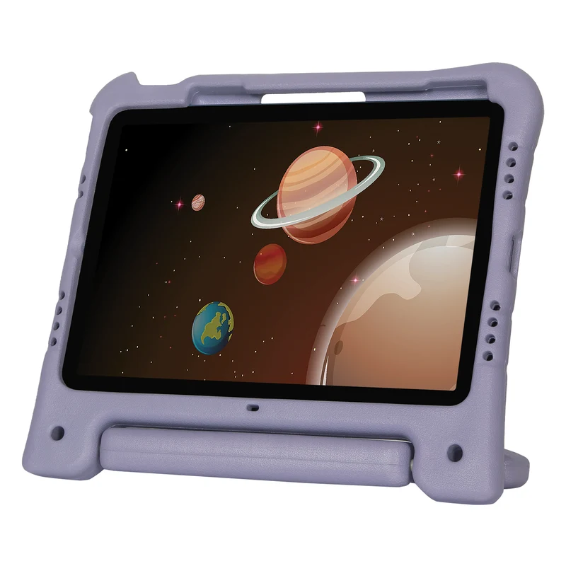 Étui antimicrobien pour enfants pour iPad® (A16/11e génération) 11 pouces, iPad Air® 11 pouces (M4/M3/M2), iPad® 10,9 pouces (10e génération), iPad Air® 10,9 pouces (5e/4e génération) et iPad Pro® 11 pouces (4e/3e/2e/1re génération) - Violet