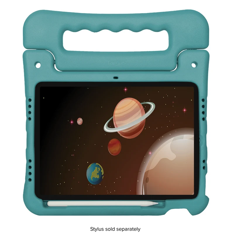 Étui antimicrobien pour enfants pour iPad® (A16/11e génération) 11 pouces, iPad Air® 11 pouces (M4/M3/M2), iPad® 10,9 pouces (10e génération), iPad Air® 10,9 pouces (5e/4e génération) et iPad Pro® 11 pouces (4e/3e/2e/1re génération) - Bleu sarcelle