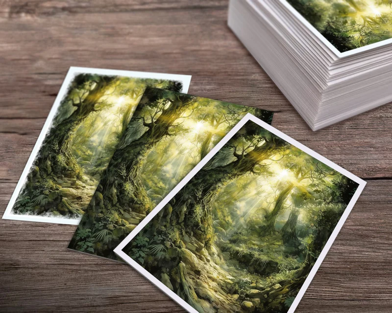 Ethereal Forest - MTG Card Sleeves - 60/100/120 - TCG Card Sleeve Set - Commander Sleeves - Magic the Gathering Gifts