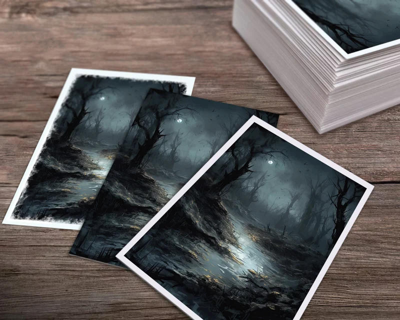 Obsidian Swamp - MTG Card Sleeves - 60/100/120 - TCG Card Sleeve Set - Commander Sleeves - Magic the Gathering Gifts