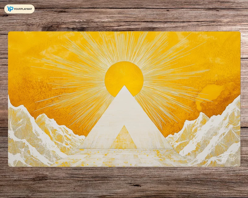 Solar Pinnacle Yu-Gi-Oh! Playmat - Board Game Mat for TCG - Premium Desk Mat for Card Game Players and Gaming