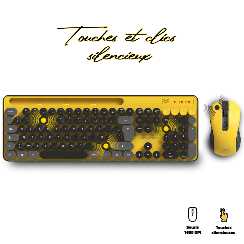 Advance PEP'S WIRELESS Jaune & Gris
