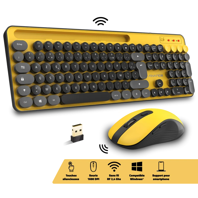 Advance PEP'S WIRELESS Jaune & Gris