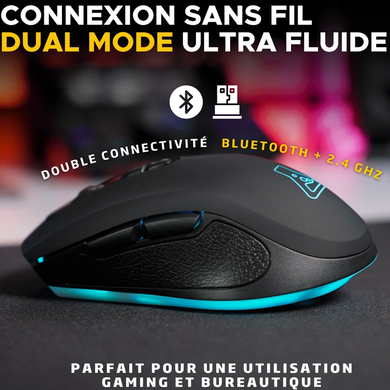 Kult Krypton Souris Sans Fil / Noir