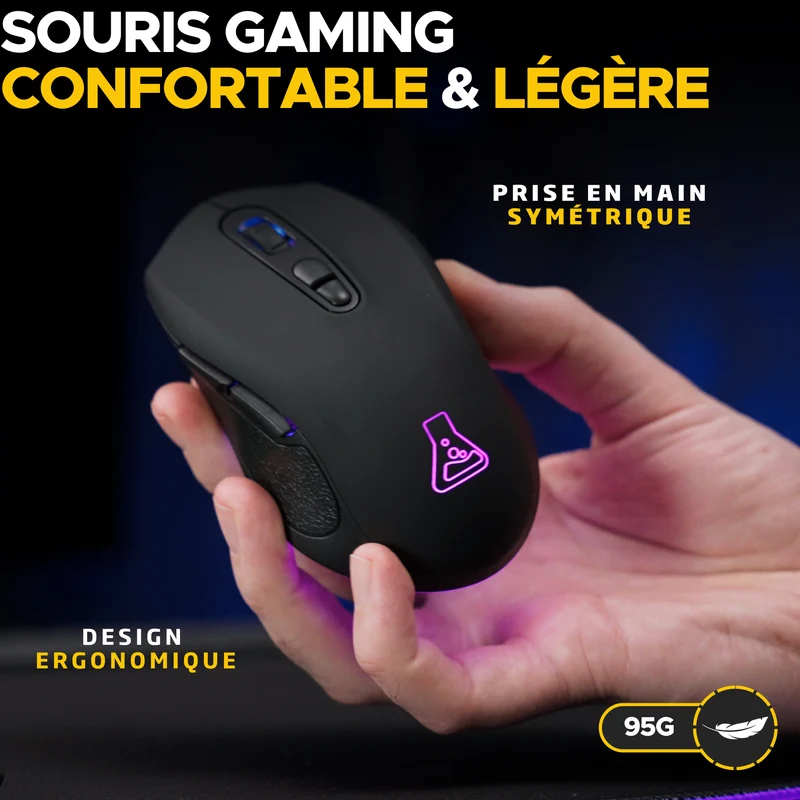 Kult Krypton Souris Sans Fil / Noir