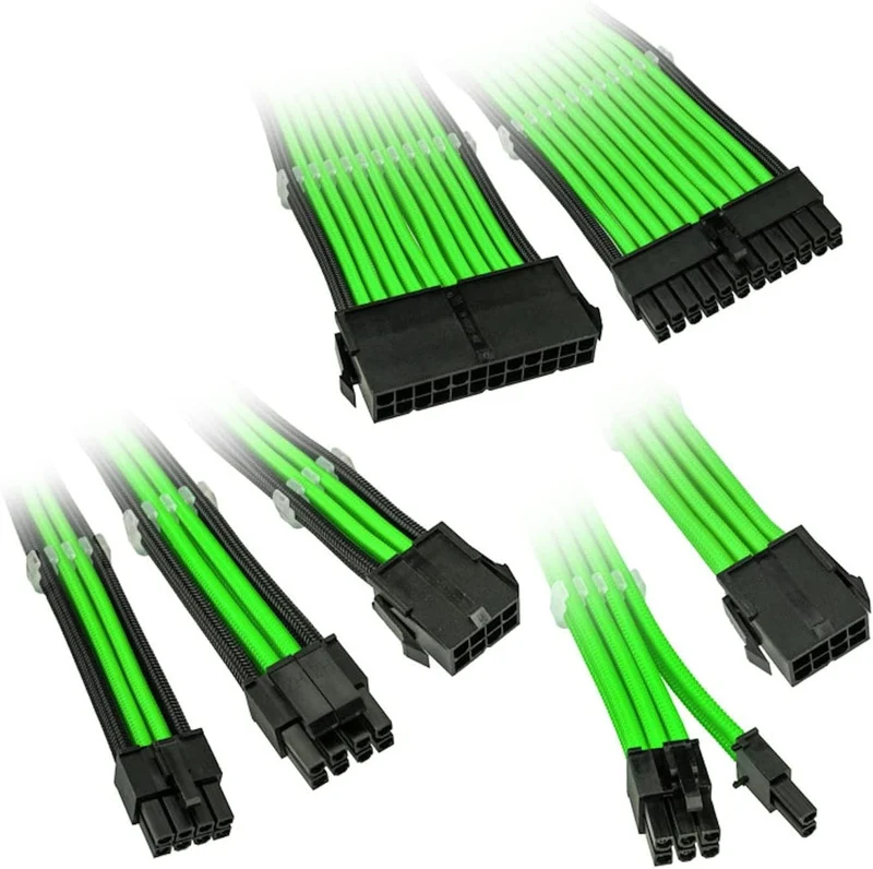 Kolink Core Adept Braided Cable Extension Kit - Vert