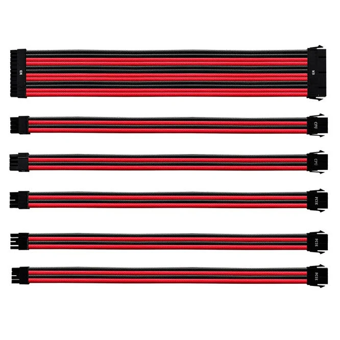 Kit câbles tressés (Rouge/Noir) CMA-NEST16RDBK1-GL