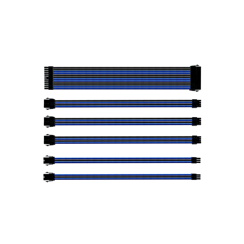 Kit câbles tressés (Bleu/Noir) CMA-SEST16BLBK1-GL