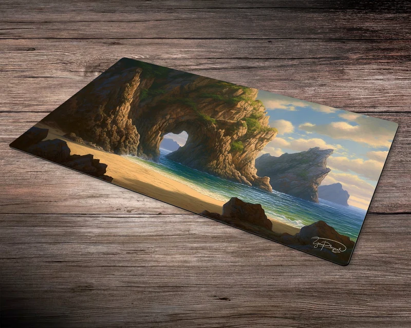 Island of Radiance - MTG Spielmatte - 24 x 14 inches - MTG Geschenke - MTG Zubehör - Magie Tischmatte