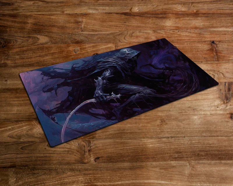 Grim Reaper of the Shadows - MTG Playmat - 24 x 14 inches - MTG Gifts - Magic The Gathering Gifts - Stitched Playmat