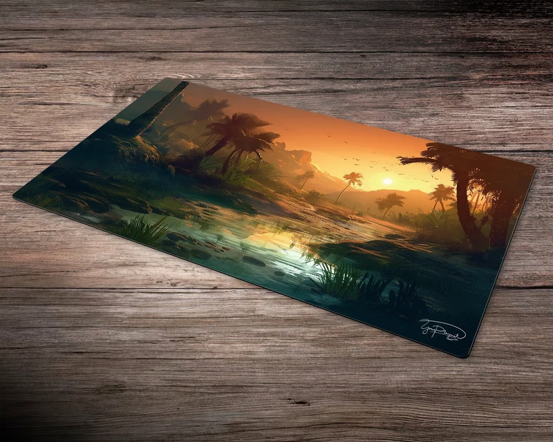 Oasis of Desolation - MTG Spielmatte - 24 x 14 inches - MTG Geschenke - MTG Zubehör - Magie Tischmatte