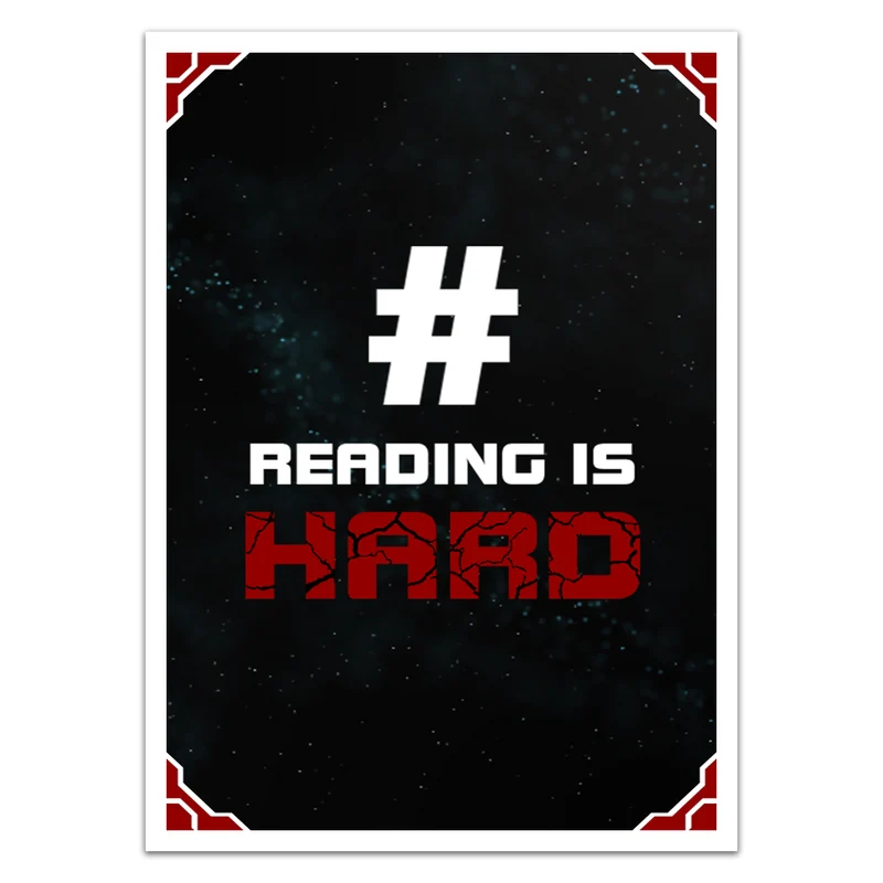 Reading Card Sleeves
