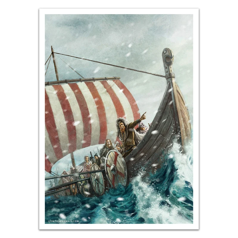 Template Kenny Vikings on the Greenland Card Sleeves