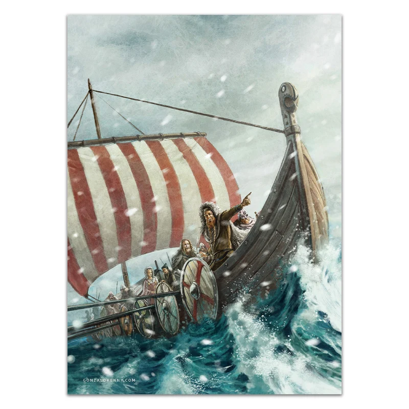 Template Kenny Vikings on the Greenland Card Sleeves