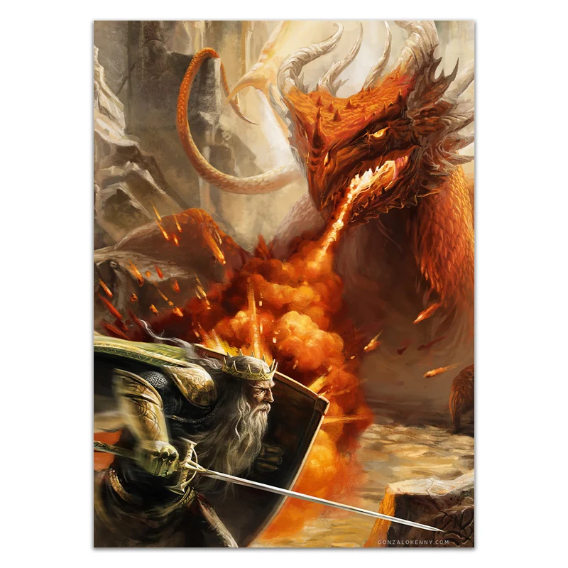 Template Kenny Red Dragon Card Sleeves