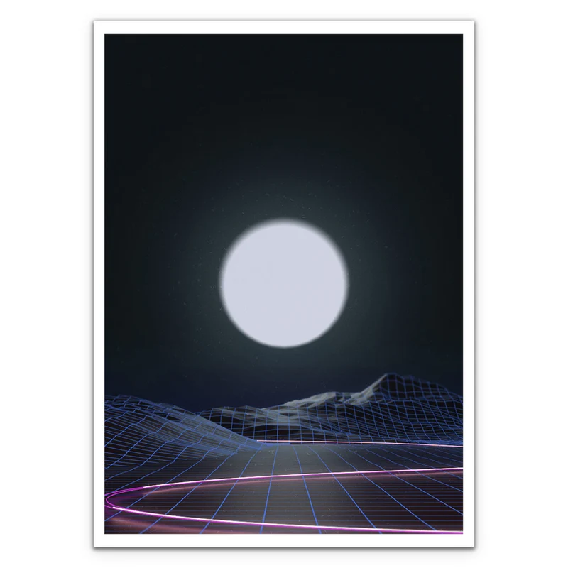 Neon Moonset Card Sleeves