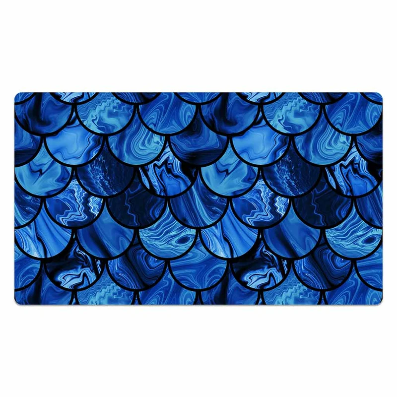 Mermaid's Tail Blue Strata Liquid Mouse Pad