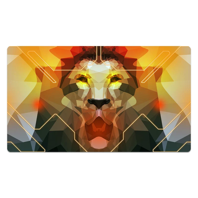 Lion Polygon Symmetry Mouse Pad